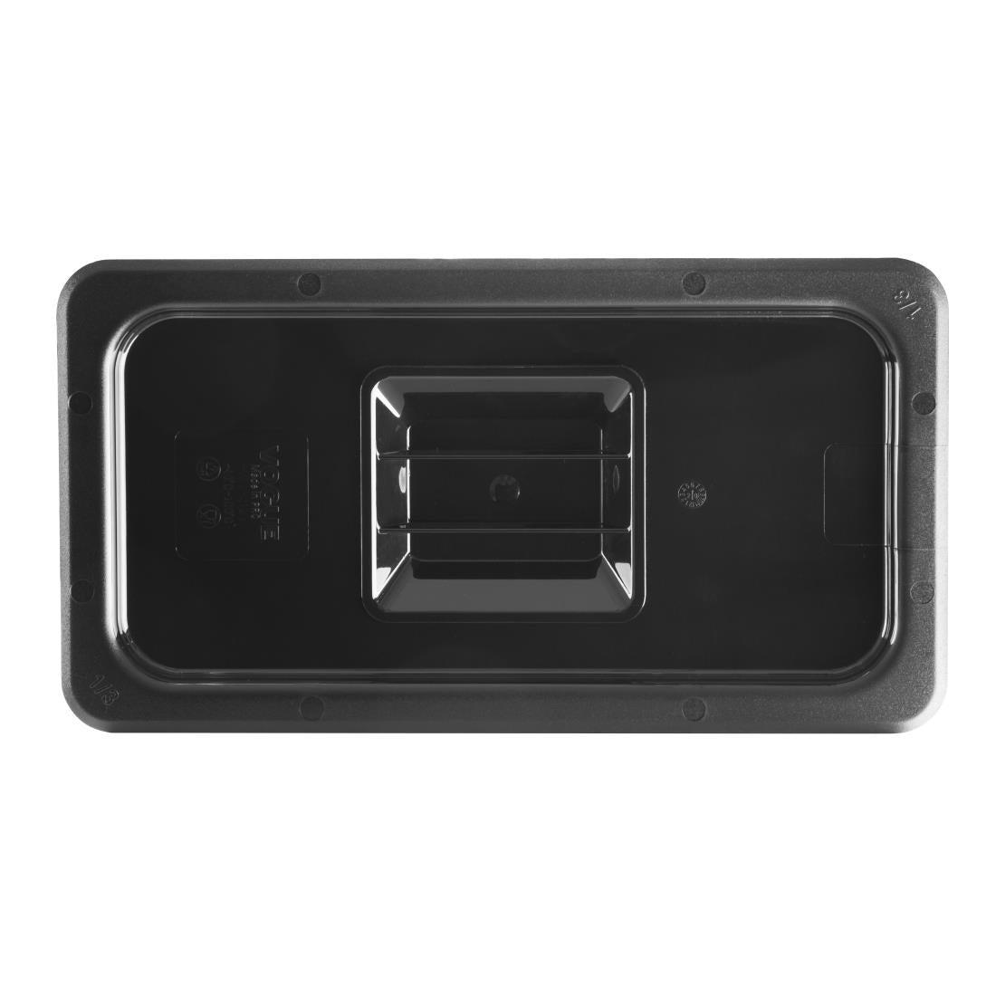 Vogue Black Polycarbonate 1/3 Gastronorm Lid U476