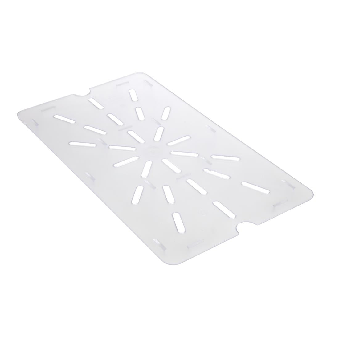 Vogue Clear Polycarbonate 1/1 Gastronorm Drainer Plate U485
