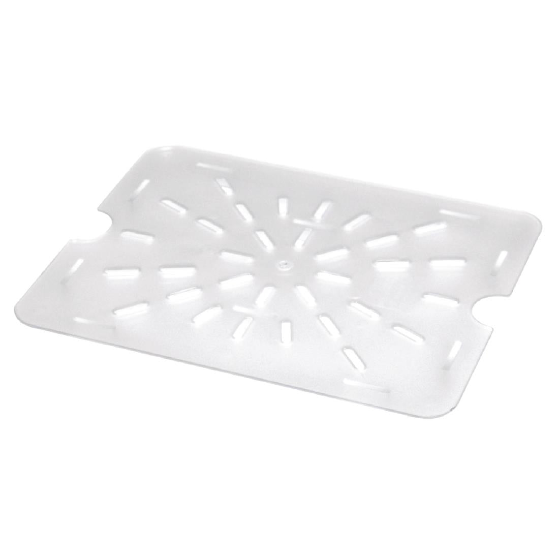 Vogue Clear Polycarbonate 1/2 Gastronorm Drainer Plate U486