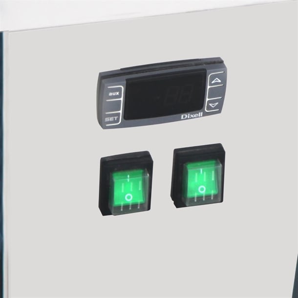 Polar U-Series 6 Pan Ice Cream Serve Over Cabinet Freezer UA058-A