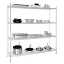 Vogue 4 Tier Wire Shelving Kit 1830x460mm L939