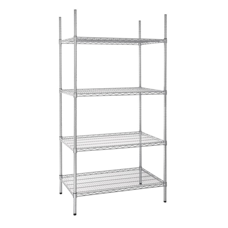 Vogue 4 Tier Wire Shelving Kit 915x610mm