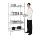 Vogue 4 Tier Wire Shelving Kit 915x610mm U256
