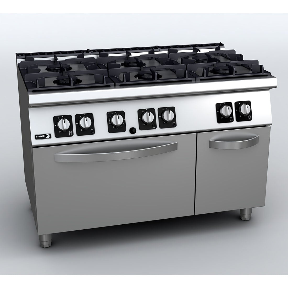 Fagor Kore 700 Series 6 Burner Gas Range With Gas Oven C-G761H