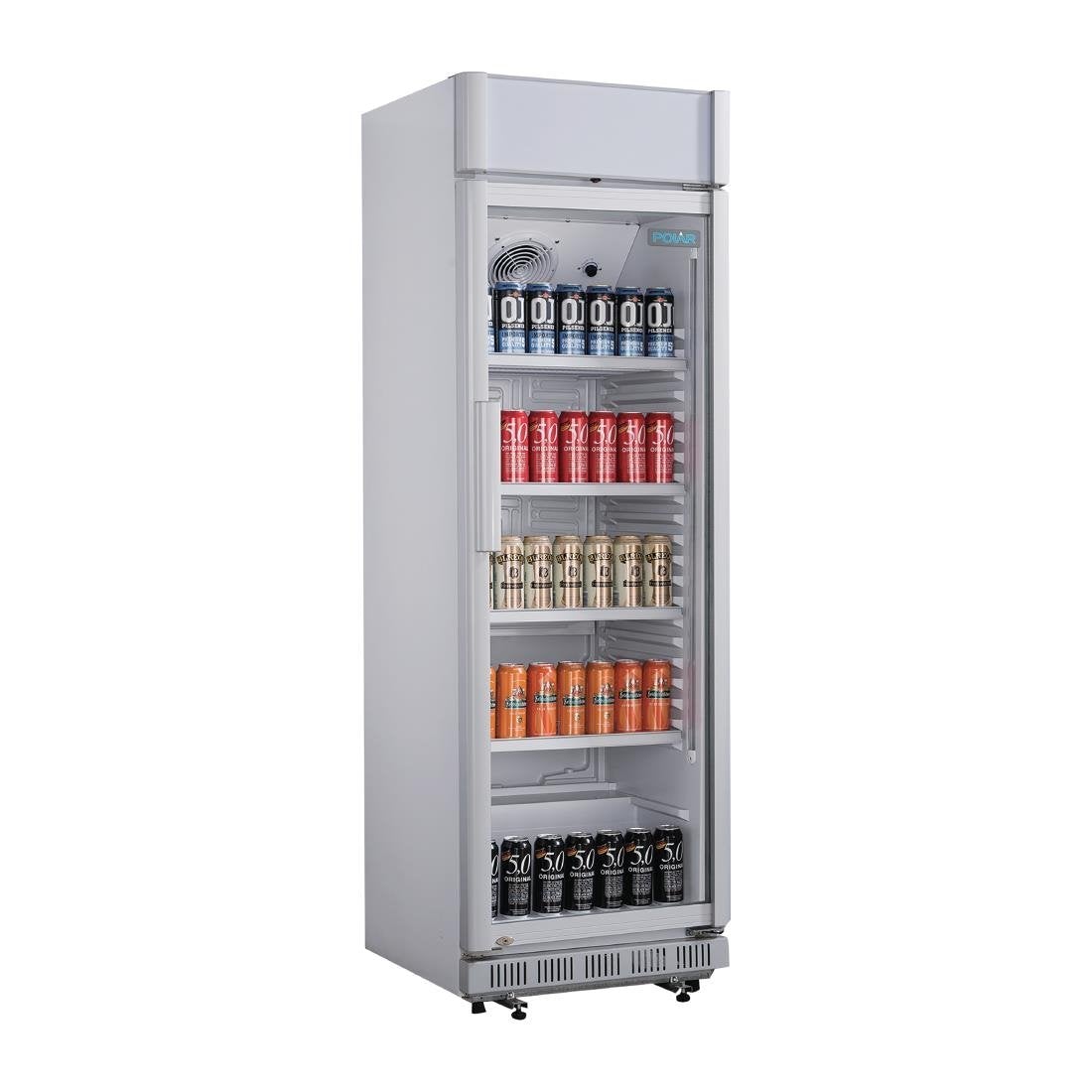 Polar C-Series Upright Display Cooler with Light Box 346Ltr CC064-A