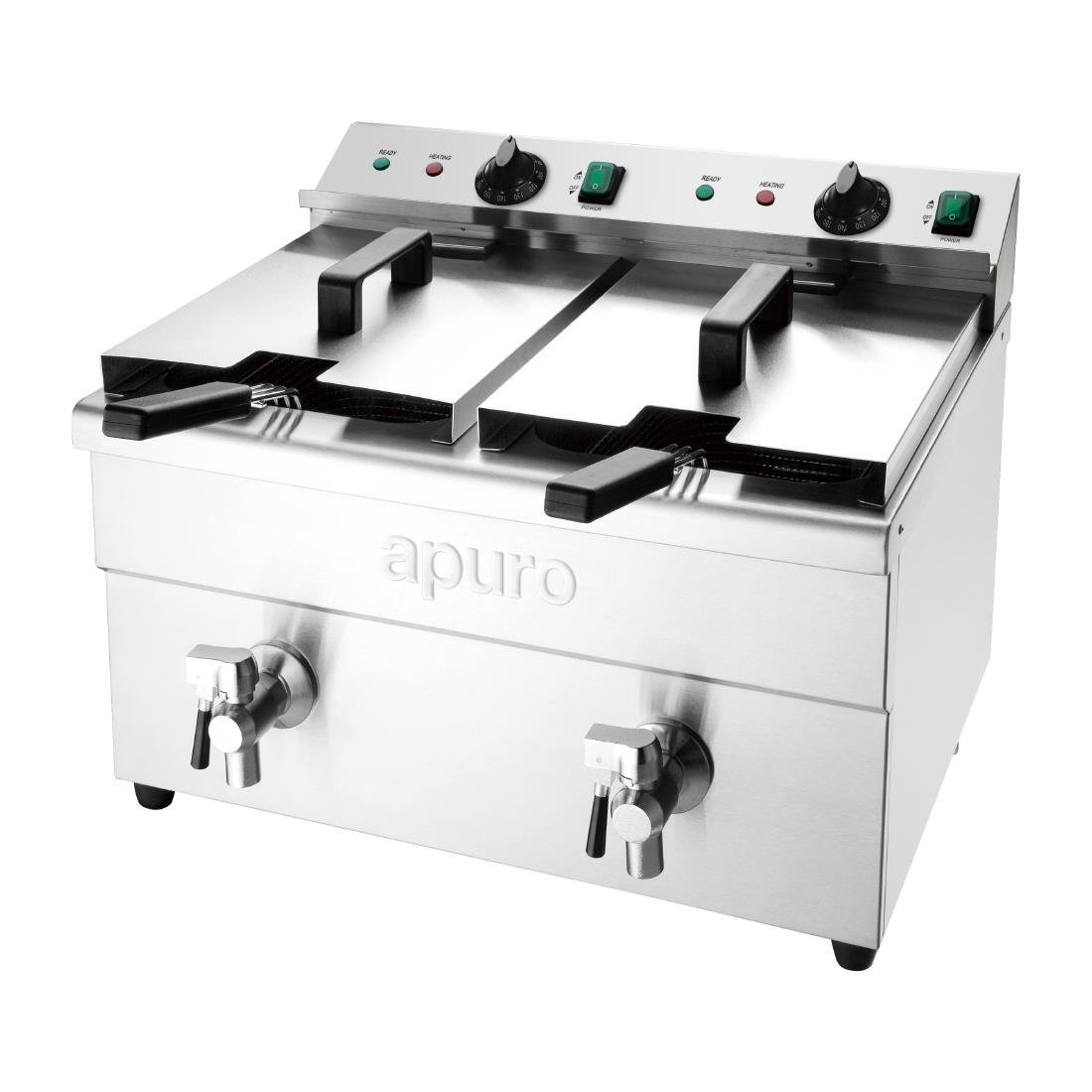 Apuro Double Induction Fryer - 2x3kW CT012-A