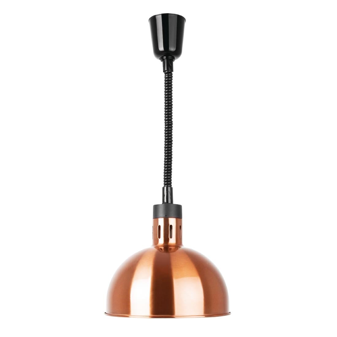 Apuro Retractable Dome Heat Lamp Shade Copper Finish DY460-A