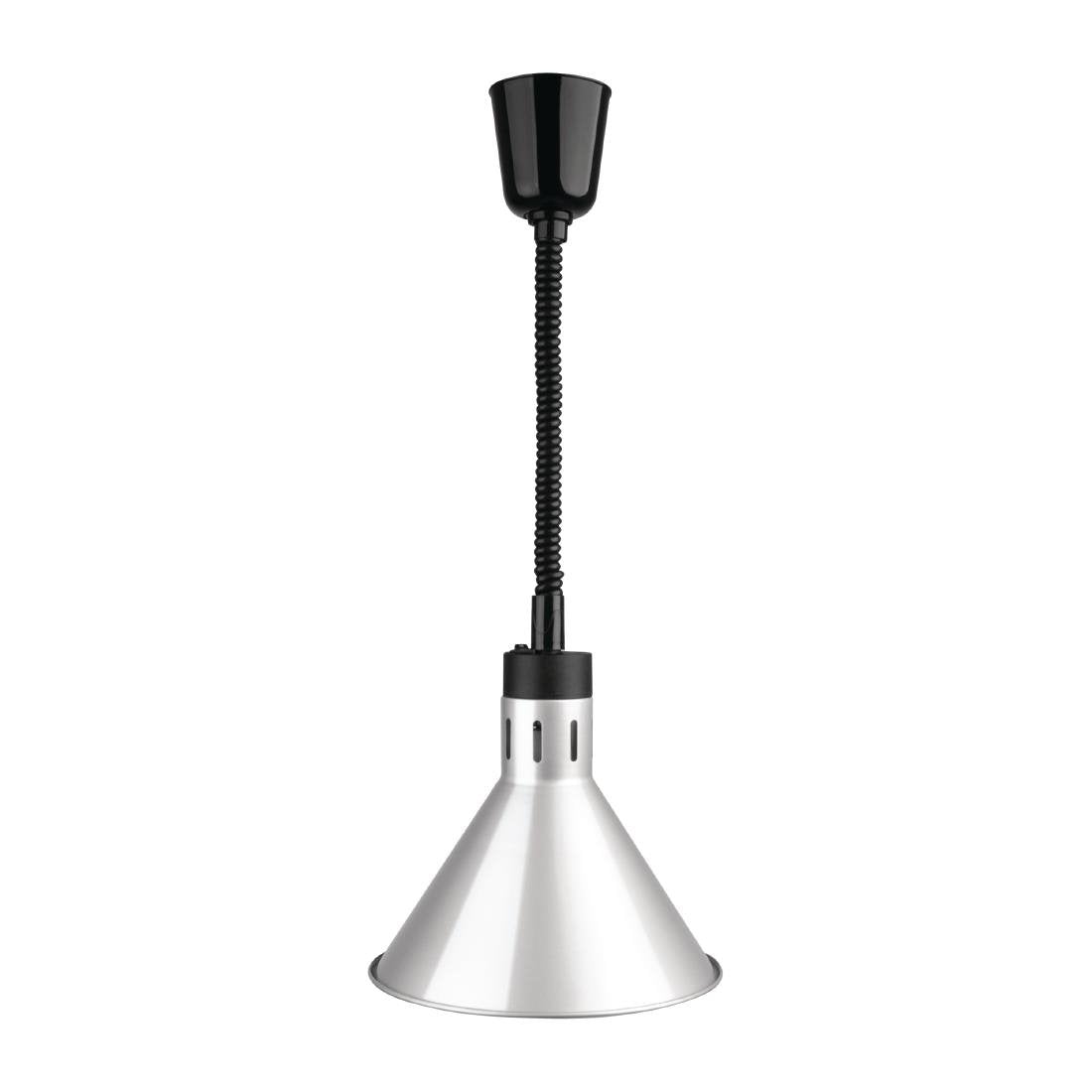 Apuro Retractable Conical Heat Lamp Shade Silver Finish DY464-A