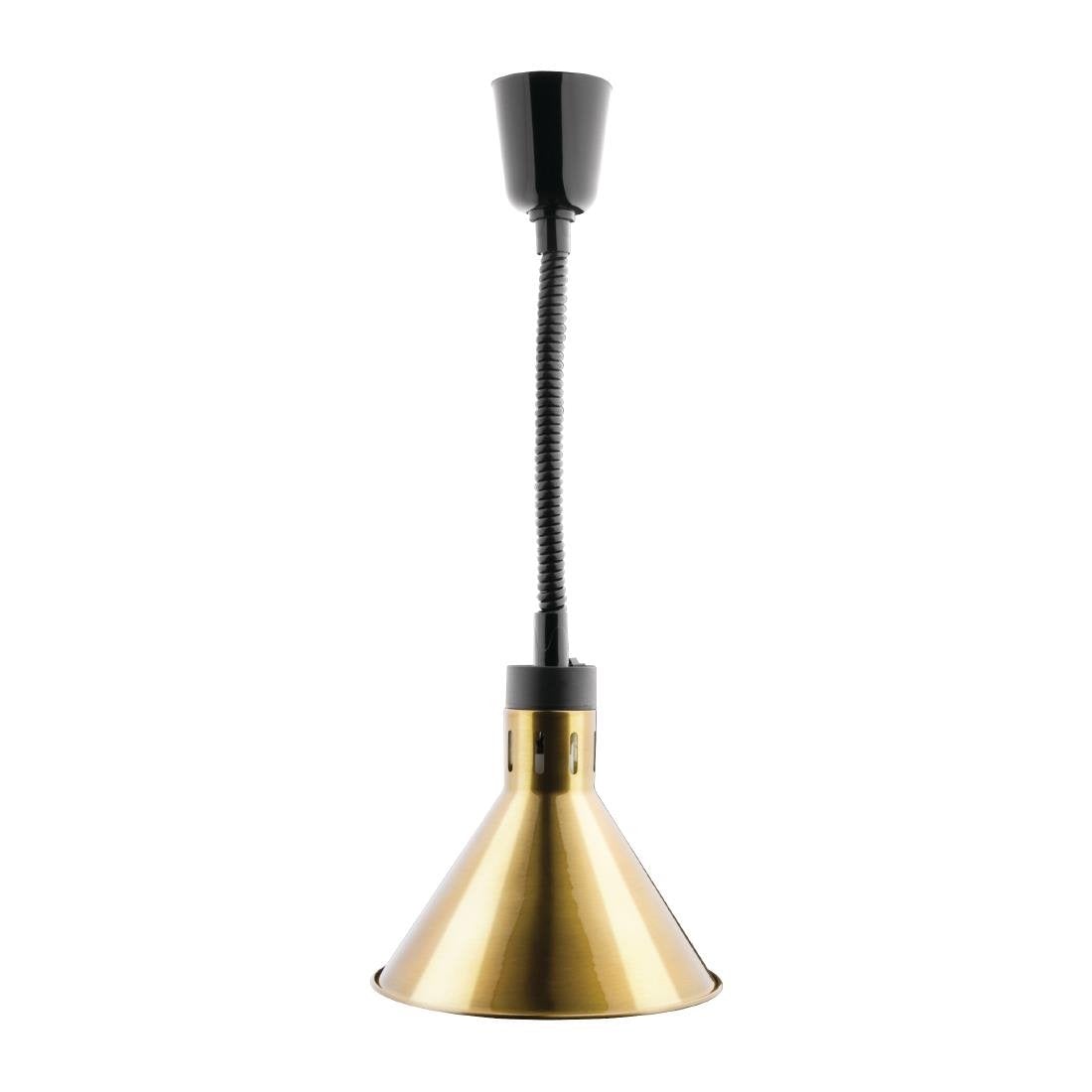 Apuro Retractable Conical Heat Lamp Shade Gold Finish DY465-A