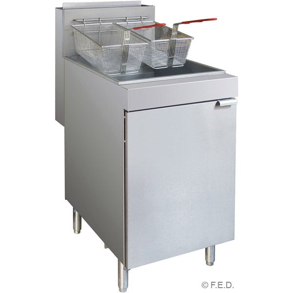 FryMAX Superfast Natural Gas Tube Twin Vat Fryer RC400TE