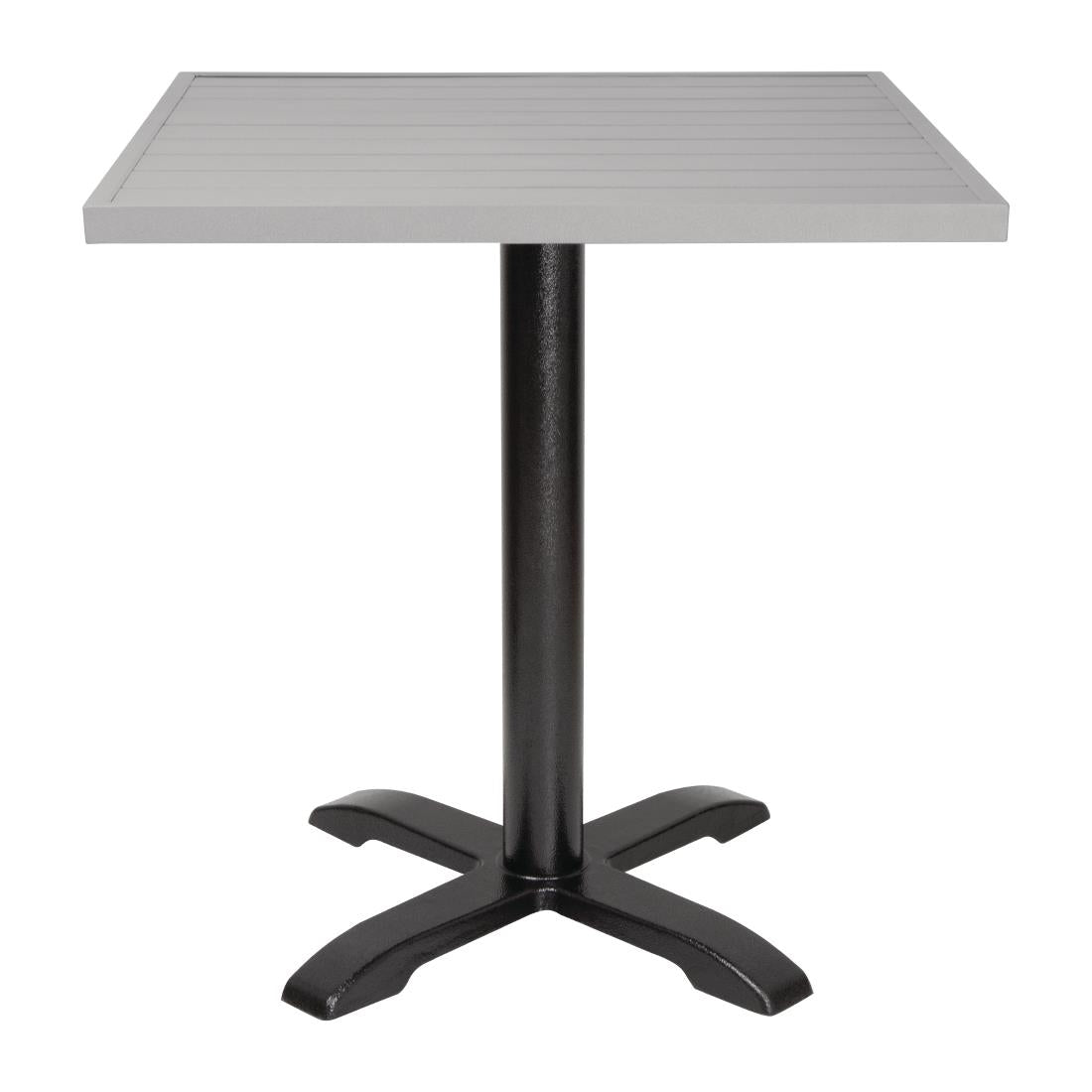 Bolero Aluminium Square Table Top Light Grey 700mm FW598