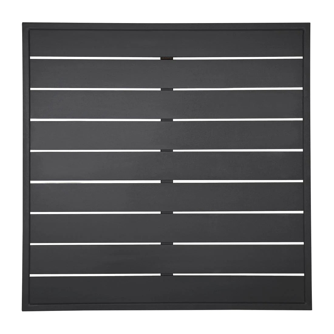 Bolero Aluminium Square Table Top Black 700mm FW599