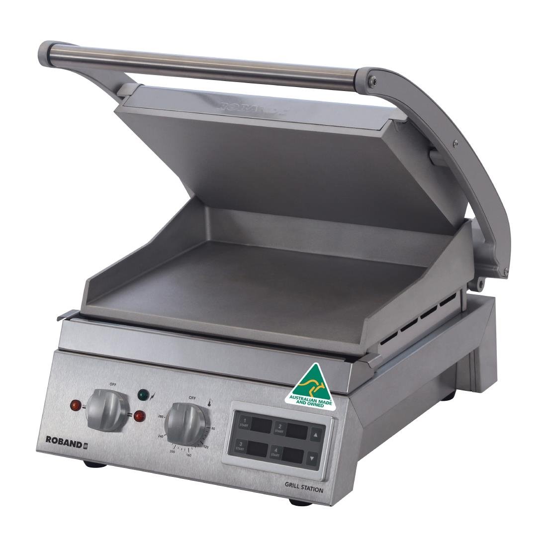 Roband 6 Slice Grill Station Smooth Plate with Electronic Timer (B2B) FY192