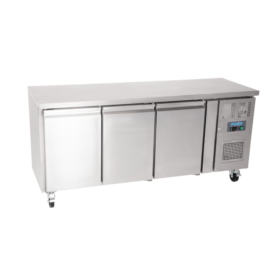 Polar U-Series 3 Door Counter Fridge 339Ltr G378-A