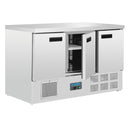 Polar G-Series 3 Door Counter Fridge 368Ltr G622-A