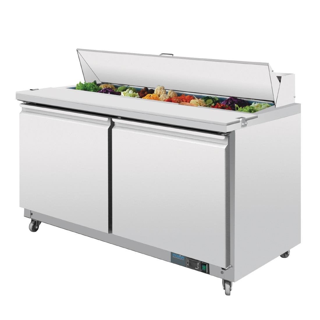 Polar U-Series 2 Door Prep Counter Fridge 527Ltr GD883-A