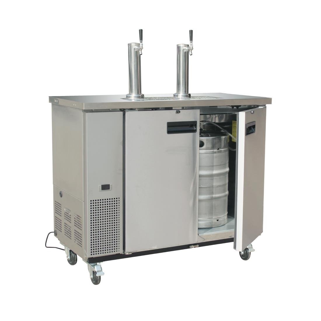 Polar G-Series Direct Draw Beer Dispenser (2 Keg 2 Tap) Stainless Steel GE633-A