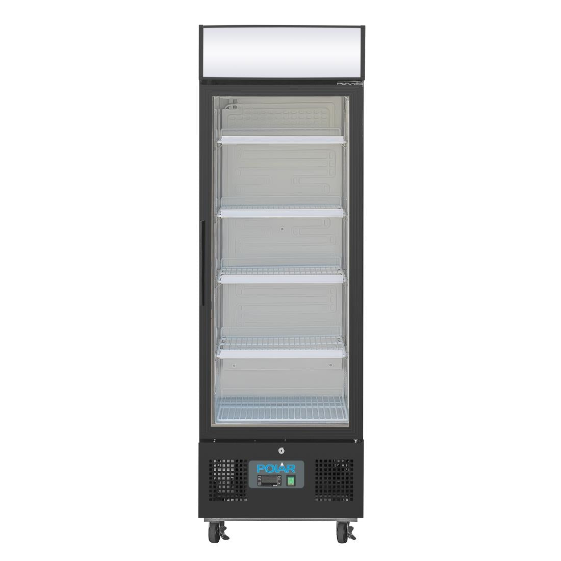 Polar G-Series Upright Display Fridge 218Ltr Black GH426-A