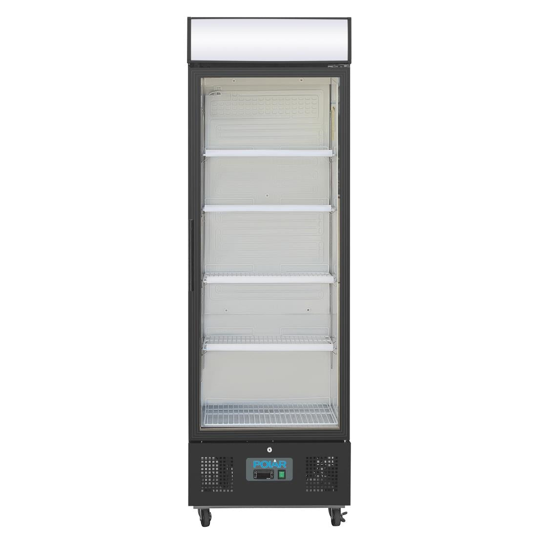 Polar G-Series Upright Display Fridge 368Ltr Black GH427-A