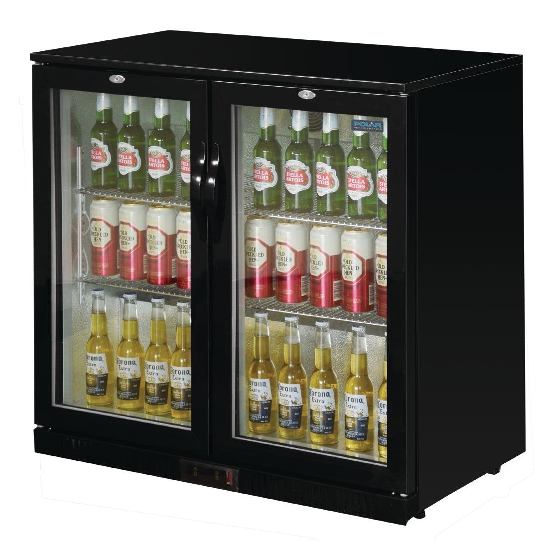 Polar G-Series Counter Back Bar Cooler with Hinged Doors 208Ltr GL002-A