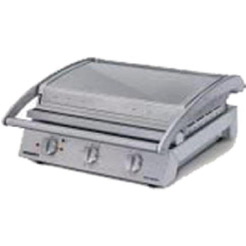 Roband Grill Station GSA810R with Ribbed Top Plate and Smooth Bottom Plate 8 Slice Capacity