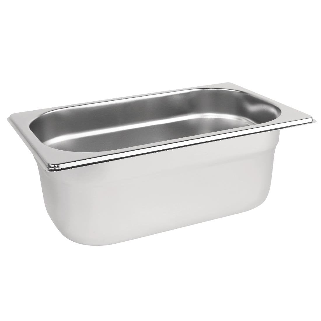 Vogue Stainless Steel 1/4 Gastronorm Tray 100mm DN720