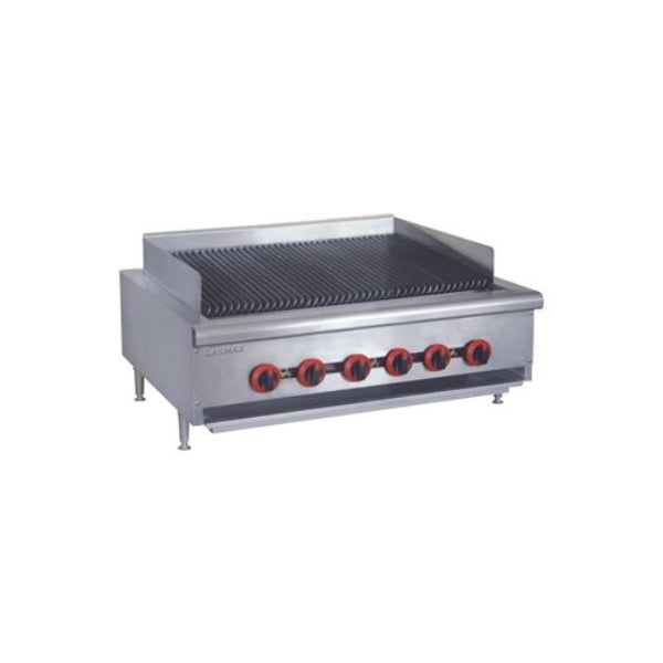 GasMax Natural Gas 6 Burner Char Grill Top QR 36E