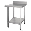 Vogue Stainless Steel Prep Table with Splashback 900mm T380