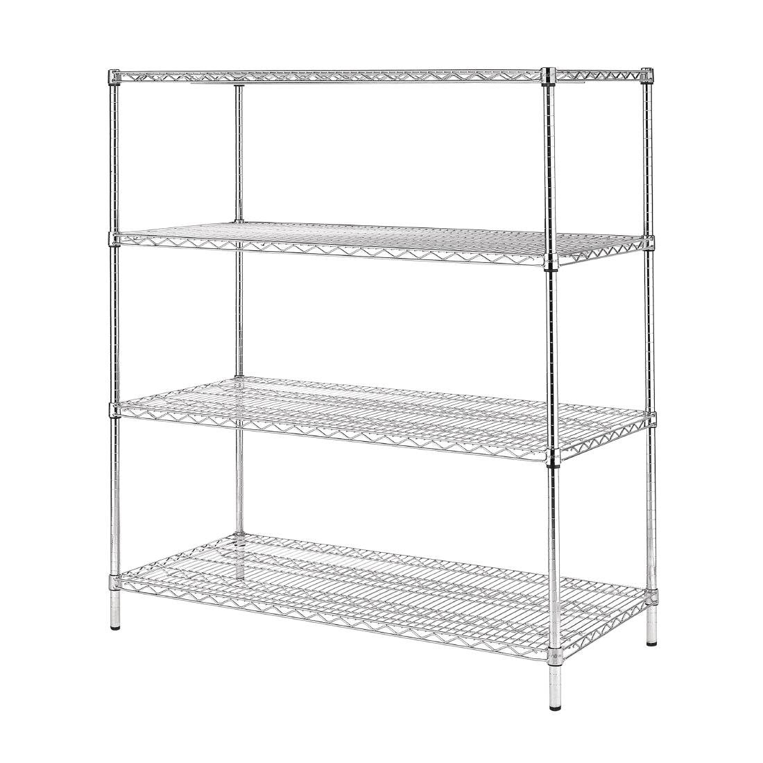 Vogue 4 Tier Wire Shelving Kit 1830x610mm