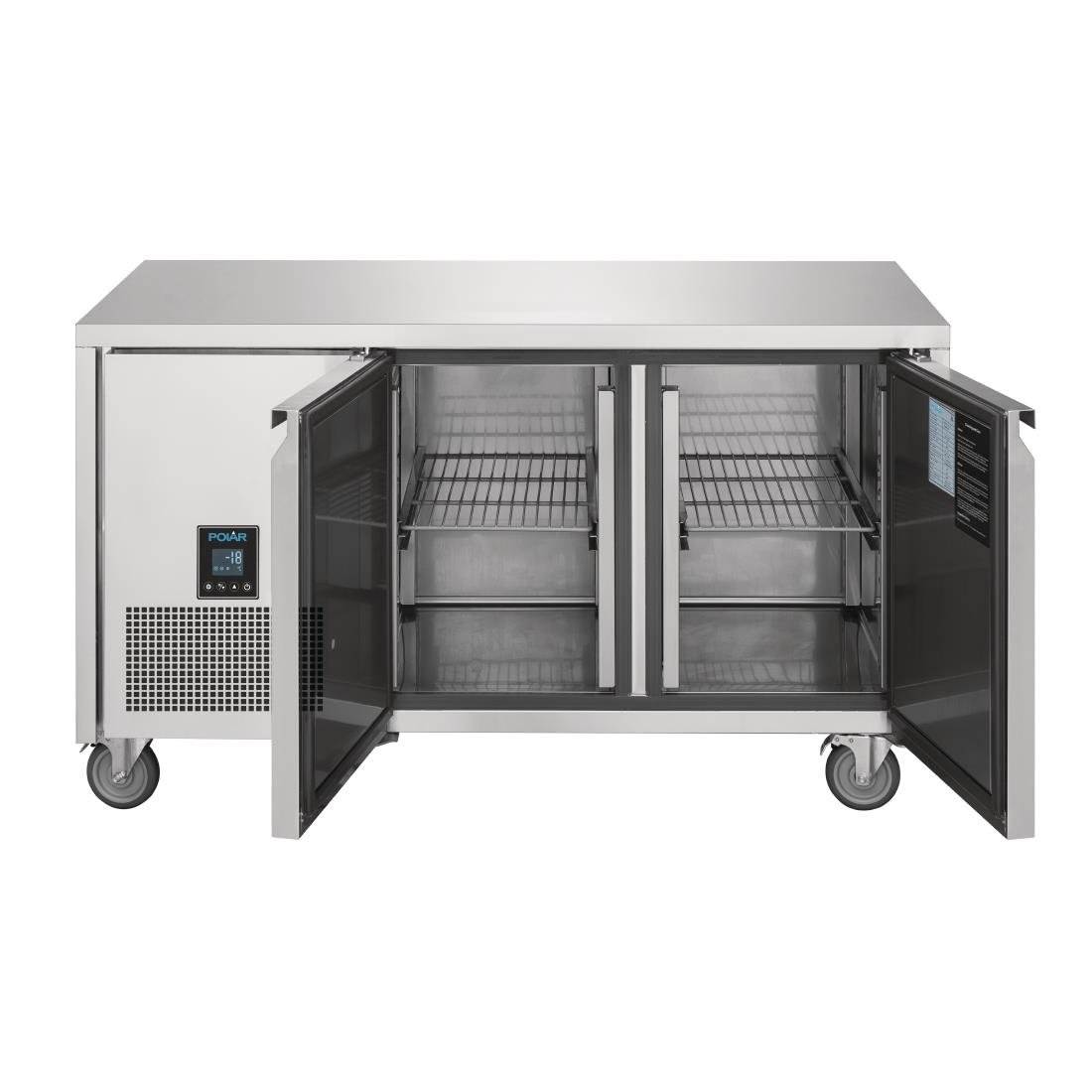 Polar U-Series Premium Double Door Counter Freezer 267tr UA006-A