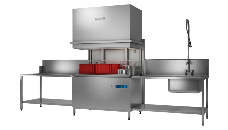 Hobart Profi Twin Chamber Pass Thru Hood-Type Utensil Washer - UXTH