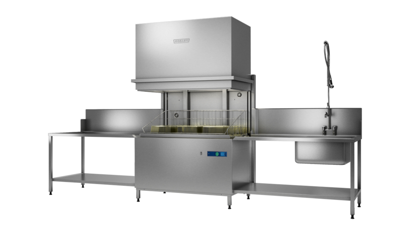 Hobart Profi Twin Chamber Pass Thru Hood-Type Utensil Washer - UXTH