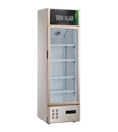 Snow Village Single Glass Door Display Fridge LC-298B - LC-298B
