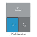 Vogue Black Polycarbonate 1/2 Gastronorm Tray 65mm U458