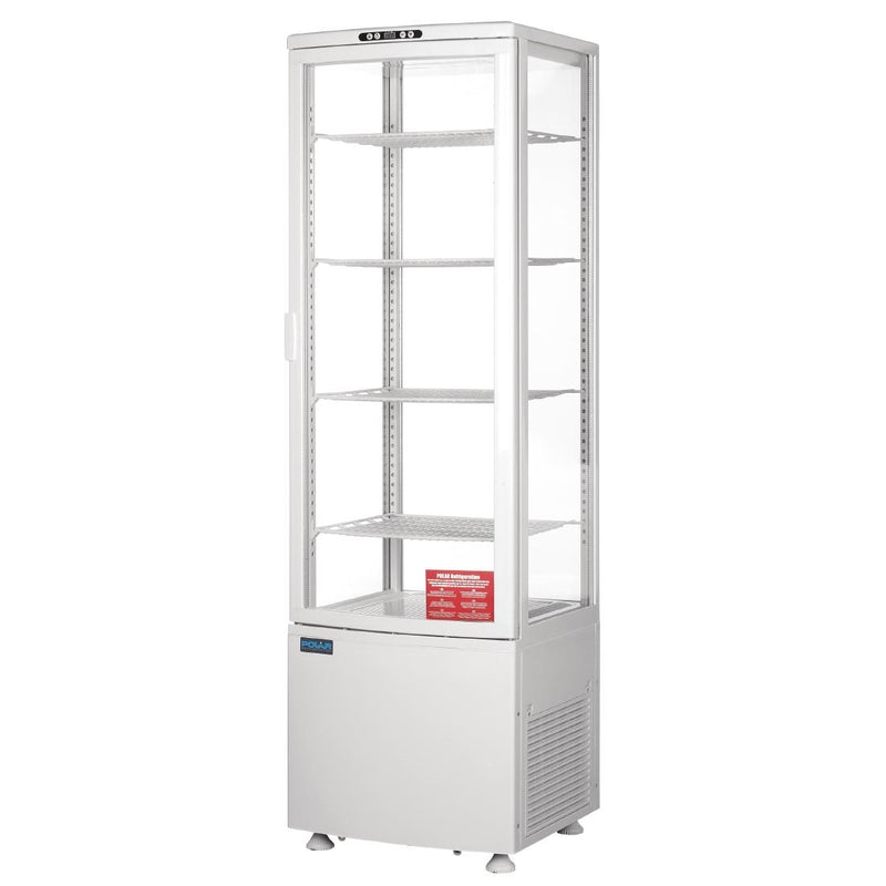 Polar C-Series Energy Efficient Curved Door Display Fridge White - 235Ltr CX575-A