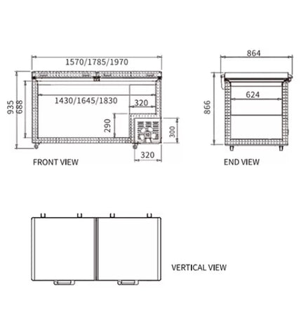 Snow Village Chest Freezer BD/BC-798 - BD/BC-798