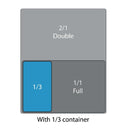 Vogue Black Polycarbonate 1/3 Gastronorm Lid U476