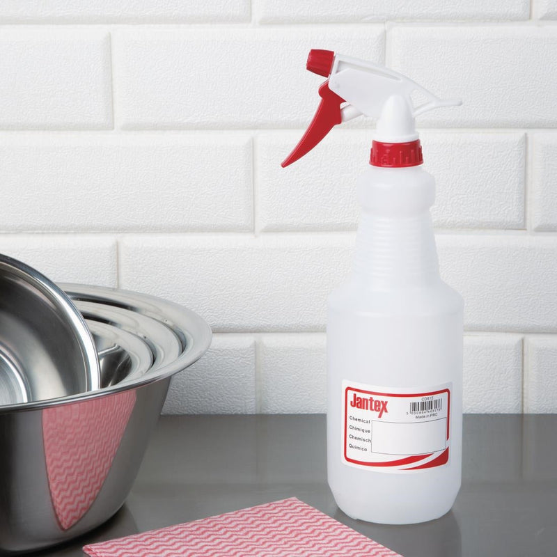 Jantex Colour Coded Spray Bottles Red 750ml CD815