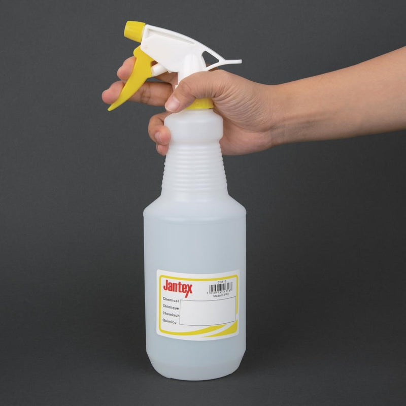 Jantex Colour Coded Spray Bottles Yellow 750ml CD816