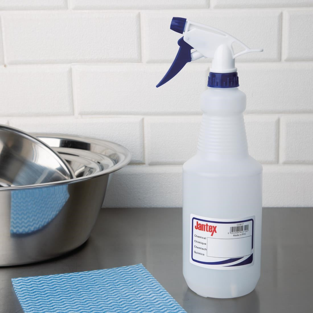 Jantex Colour Coded Spray Bottles Blue 750ml CD817