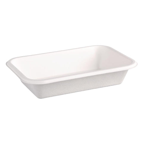 Fiesta Compostable Bagasse Food Trays 455ml (Pack of 50) DW347