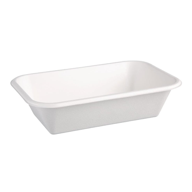 Fiesta Compostable Bagasse Food Trays 910ml (Pack of 50) DW349