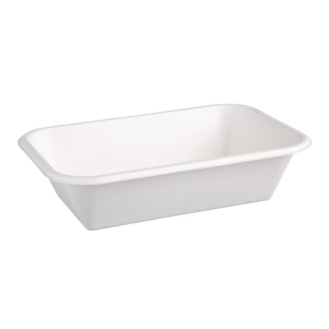 Fiesta Compostable Bagasse Food Trays 910ml (Pack of 50) DW349