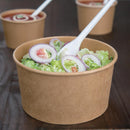 Fiesta Compostable Round Kraft Salad Bowls 1000ml (Pack of 300) FB198