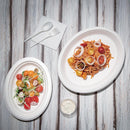 Fiesta Compostable Bagasse Oval Plates 198mm (Pack of 50) FC534