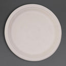 Fiesta Compostable Bagasse Round Plates Natural Colour 260mm (Pack of 50) FC545