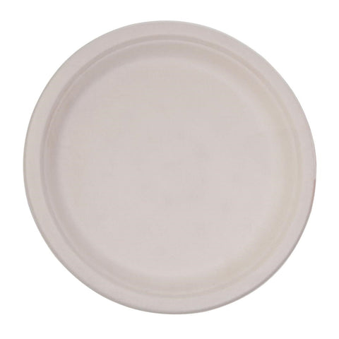 Fiesta Compostable Bagasse Round Plates Natural Colour 179mm (Pack of 50) FC546