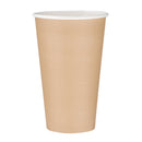 Fiesta Recyclable Takeaway Coffee Cups Single Wall Brown 450ml (Pack of 1000) GF034