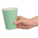 Fiesta Recyclable Takeaway Coffee Cups Single Wall Turquoise 340ml (Pack of 50) GP401