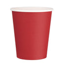 Fiesta Recyclable Takeaway Coffee Cups Single Wall Red 225ml (Pack of 1000) GP409